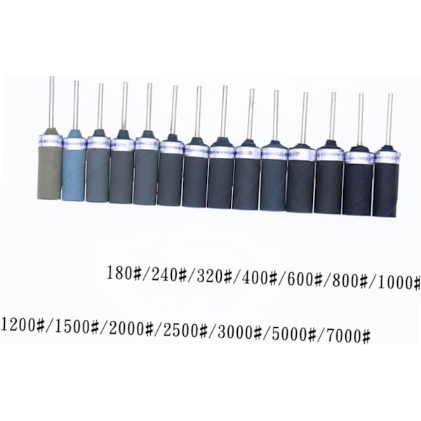 Poleringsslipstift 10 st Sandpapperspinnar för smycken 240 Korn Robust Material för Metallpolering