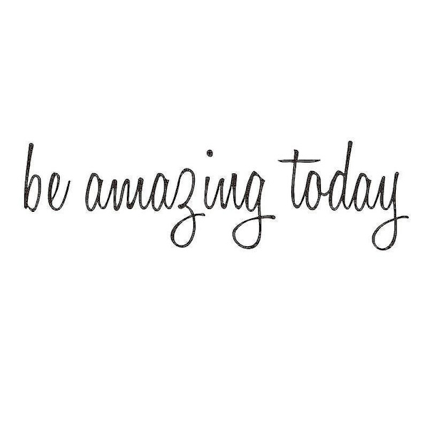 Seinätarra Be Amazing Today - Positiivinen Vinyyli-Seinäteksti