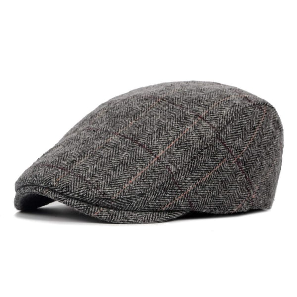 Menns Vinter Flat Hats Peaked Flat Hat Newsboy Caps