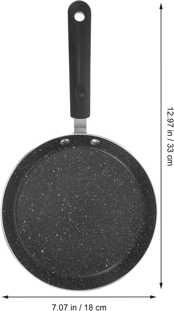 Non-Stick Stekepanne Aluminiumlegering Panne Varmeisolasjon Sterk Flat Design med Håndtak