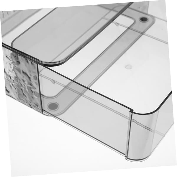 Makeup Organizer Plast Opbevaringsboks Stor Kapacitet Makeup Holder Grå Sølv Organizer til Hjemmet