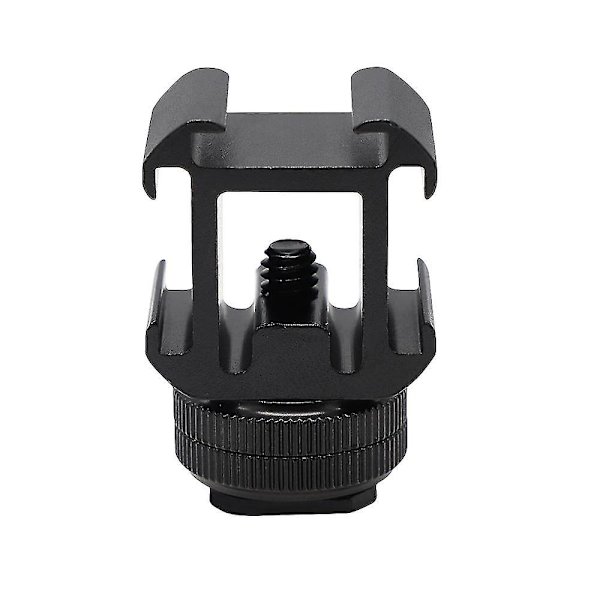 Kallskosfäste Aluminium Adapter Videobräcke för DSLR-kamera, Ljus, LED-skärmar