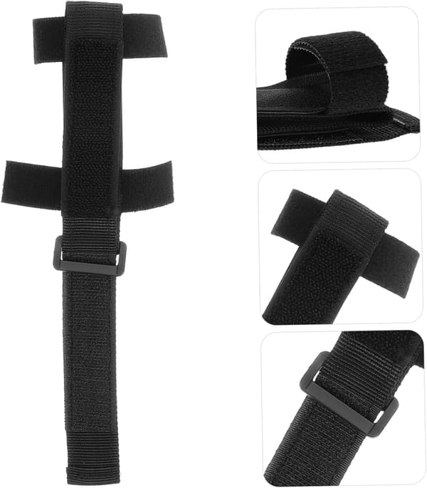 Justerbar Universal Bestik Manchet Rem Nylon Materiale med Sikkert Greb til Handicappede og Ældre