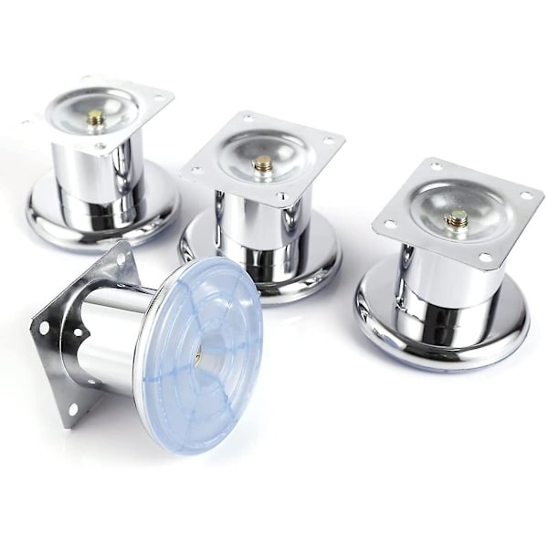 4 stk. Møbelføtter, Skapføtter, Sengsenger, Sofa- og Sofaføtter, Møbelbein (60 mm)