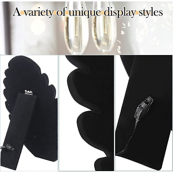 Fløjl Halskæde Displaybræt 5 Hakker Armbåndsholder