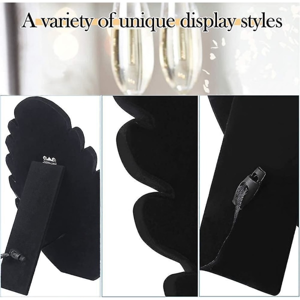 Fløyels Smykke Display Brett 5 Hakk Armbånd Holder