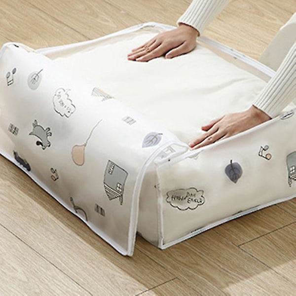 Støvtett oppbevaringspose for hjemmet, Ipper-design, multifunksjonell dynebeholder med 57x 40x 22cm C 1PCS