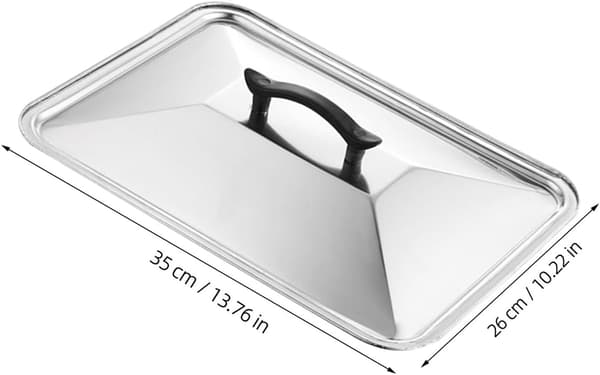 Rostfritt Stål Grytlock Skydd Anti-stänk Lock Silver Elegant Textur Enkel