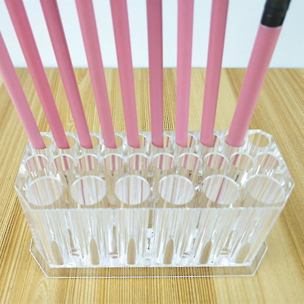 Akryl Makeupbørsteholder Opbevaring 26 Hulls Organizer