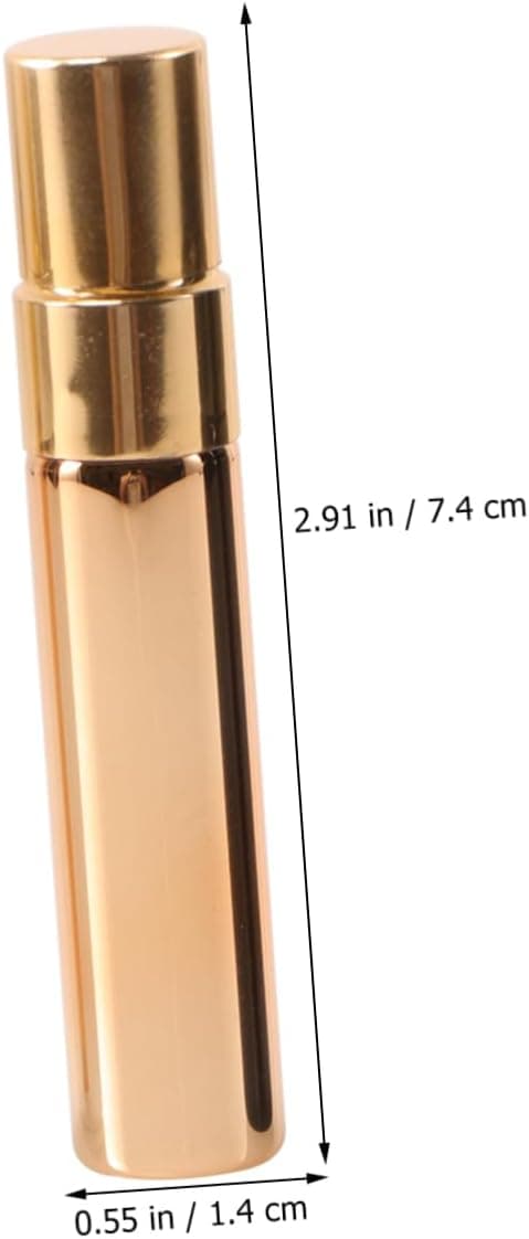 6st Glas Halvtäckande Aluminium Sprayflaskor Parfym Underförpackningsflaskor Tomma Påfyllningsbara för Reseparfym