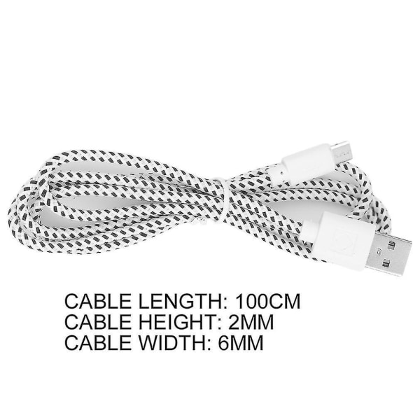 V8 Micro 2.0 USB Flat Noodle Laderkabel.