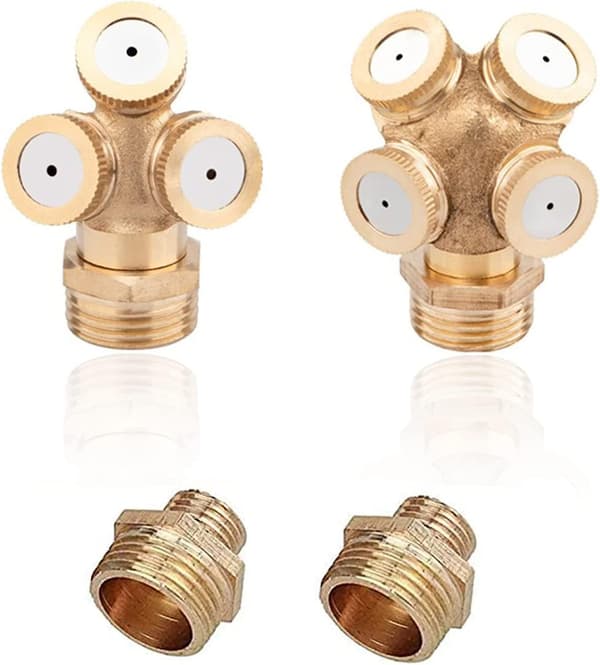 2 stk Messing Atomizer Dyser, Jordbruk Vanningsdyser, Hage Vann Atomizer Dyser