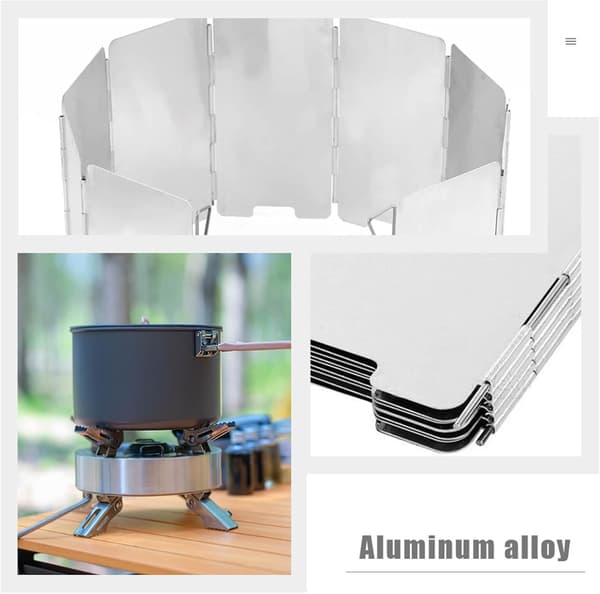 Vikbar grillvindruta i aluminiumlegering, justerbar längd, silver