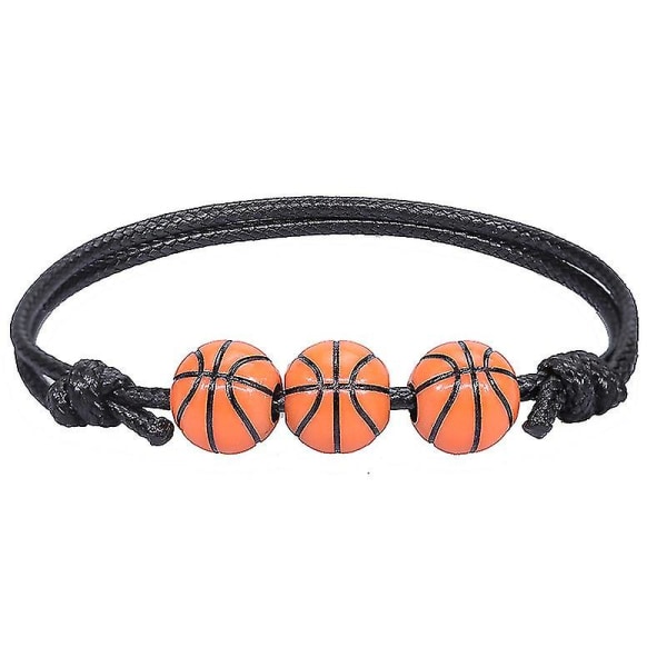 Sporttema Charm Armband, Justerbar Fotboll Basketboll Baseboll Armband Sportfest