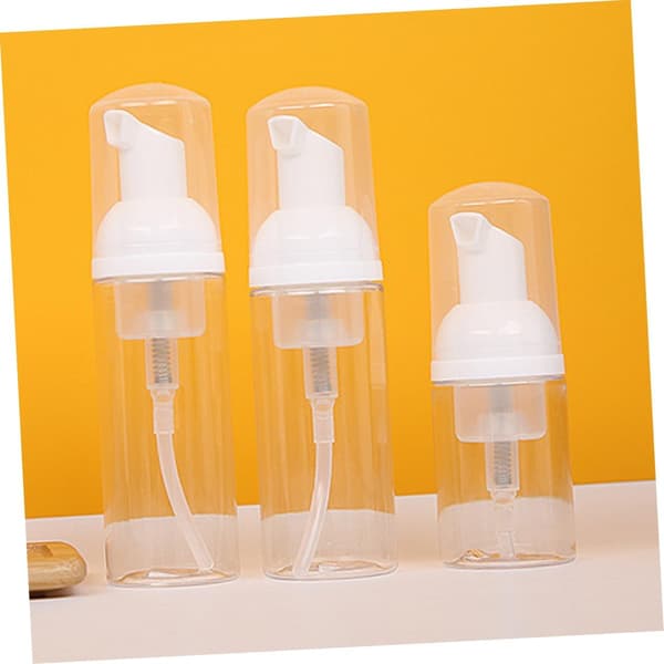 3 st bärbara skumpumpflaskor 50 ml återanvändbar tvåldispenser plast påfyllningsbar badrumstvåldispenser