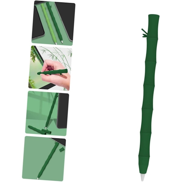 Stylus Pennholder for Blyant 1/2 Grønn Silikon Penneholder Mykt Materiale Solid Komfortabel å Holde