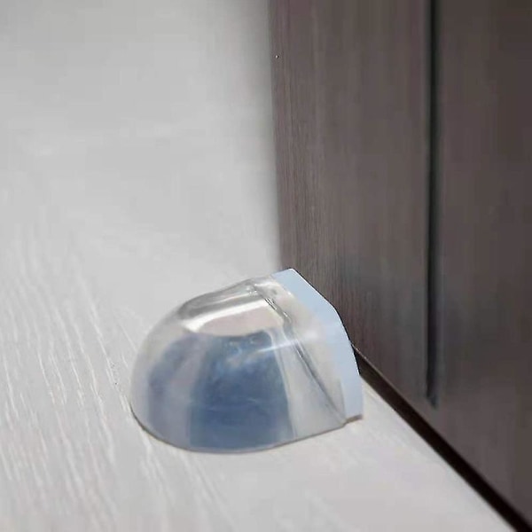 Dørstoppere, selvklæbende dørstop lyddæmpende bumper til hjemmekontor (hvid) (2 stk)