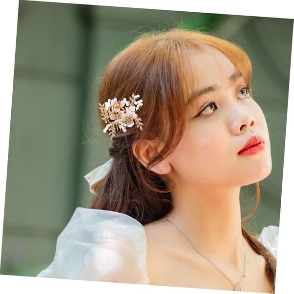 for kvinner Hanfu Hårtilbehør Rhinestone Hårkam Bryllupshodeplagg