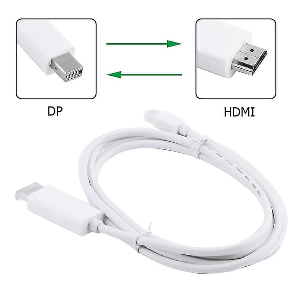 Mini Displayport DP - HDMI-kaapeliadapteri MacBookille 6ft 1.8m