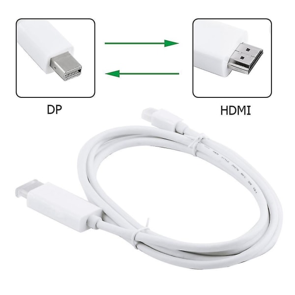 Mini DP til HDMI kabeladapter til MacBook 1,8m