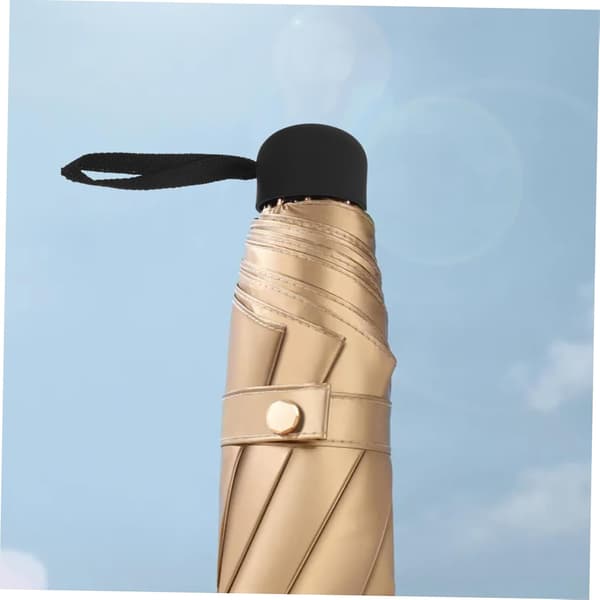 Kompakt sammenleggbart paraplyhåndtak UV-beskyttelse regntett grep erstatning svart tilbehør