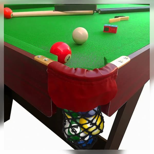 6 stk Bomulds Poolbord Netposer Holdbare Pool Netposer Poolbord Tilbehør