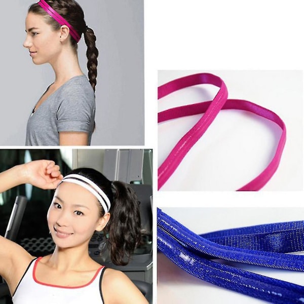 5-pack Fashion Elastiska Hårband för Kvinnor och Flickor Royal Blue