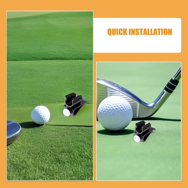 14 stk. sorte golfputterclips i plast til taske, putterklemmeholdere golftilbehør