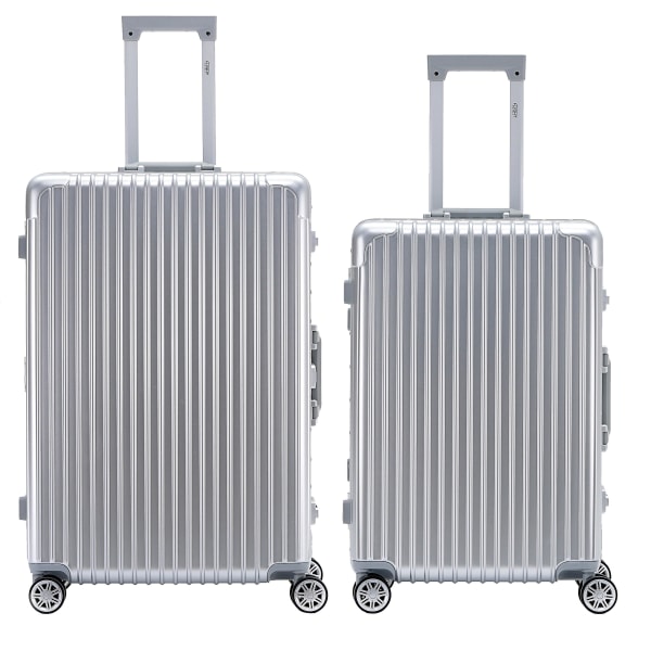 Erittäin kestävät matkalaukut Kirjattavat matkatavarat käsimatkatavarat  Silver Medium 26'' + large 30'' cfb0 | Silver | Medium 26'' + large 30'' |  Fyndiq