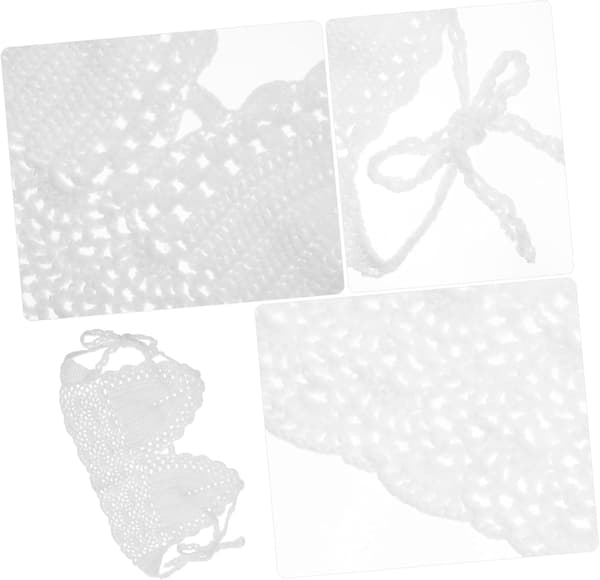 Strikket Bikini Badedragt Hæklet Strikket Wrap-Around Dame Mode Badedragt Split Badedragt