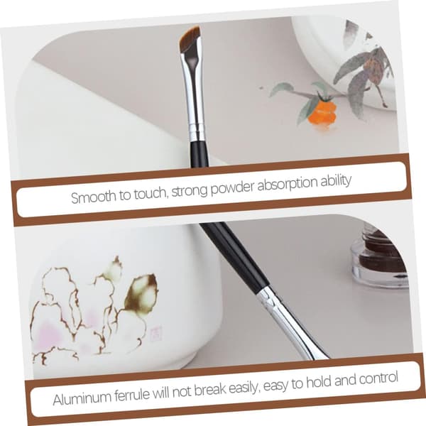3 stk. øjenbrynsbørste vinklet makeupbørste til øjenbrynsformning og øjenmakeup-påføring