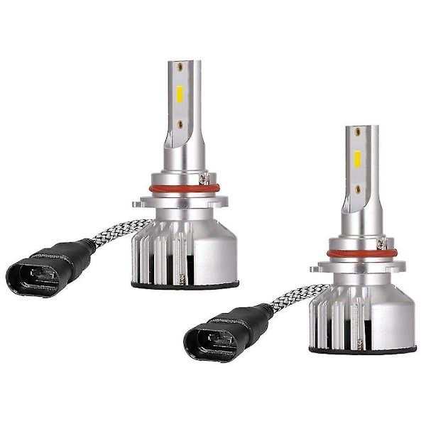 2 kpl 2300lm Auto Led-ajovalolamppu 25w 6500k Auton Muotoilu Led Automotivo Lamput (9005)