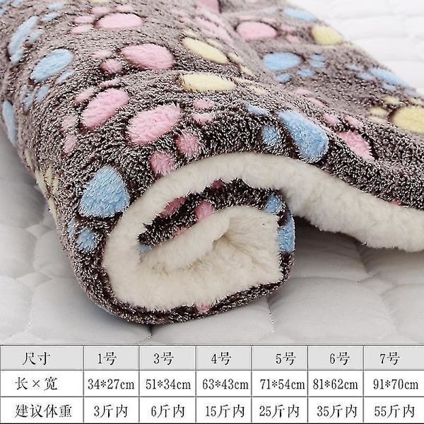 Myk og tykk fleece-teppe for hund og katt