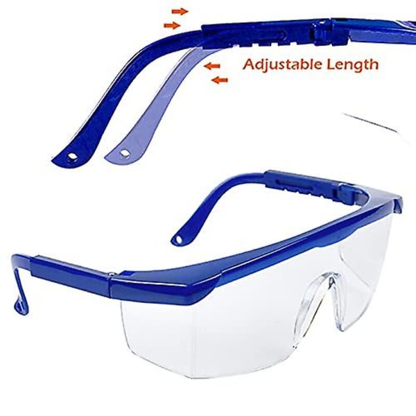 Sikkerhedsbriller,2 Stk Anti-dug beskyttelsesbriller Blå stel Uv beskyttelsesbriller