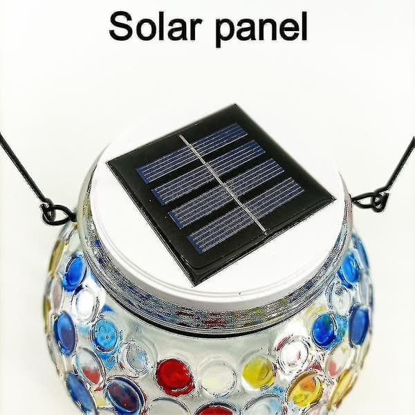 Solcelle Glaskugle Lys Mosaik Led Have Lys, Bord Natlys