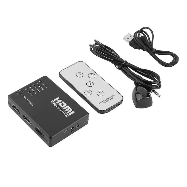 5 Ports 1080p HDMI Switch Splitter for HDTV PS3 DVD