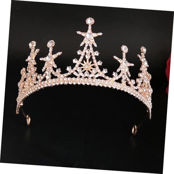 Brudetiara kronehodebånd med rhinsteininnlegg Elegant bryllupshårtilbehør