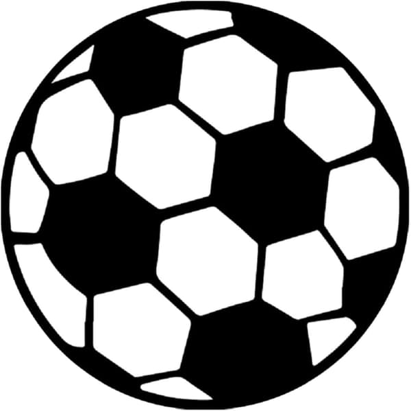 Fotballmønster Stue Teppe, Slitesterkt Polyester Teppe Komfortabel Berøring