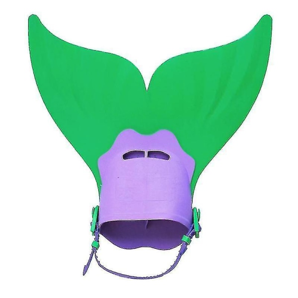 Kids Swimming Fins Training Mermaid Swim Fin Green