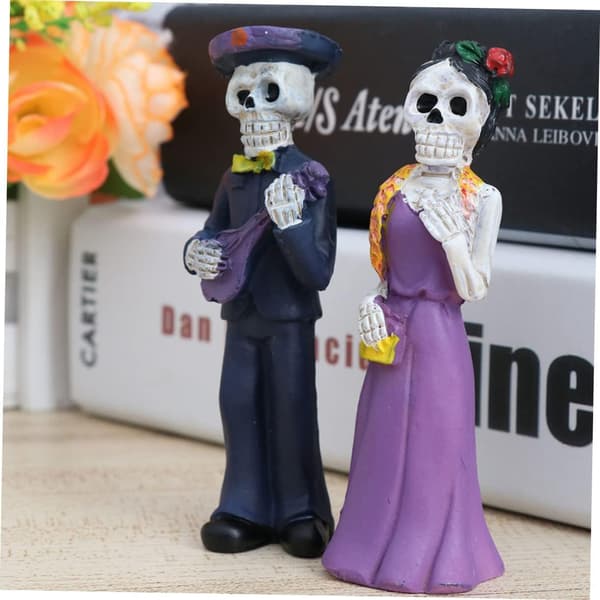 Halloween Skelet Figur Simulation Indretning Kraniepynt Harpiks Model Pynt