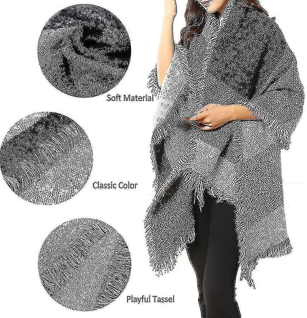 Dames Langt Sjal 250cm * 70cm Stofsjal Sjal Kappe Vinter Sjal