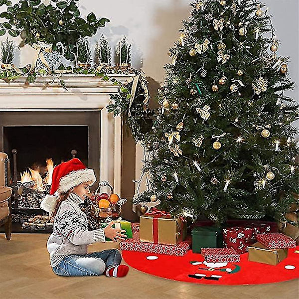 Luksuriøs Kunstig Pels Juletræsskørt med Sequinsnefnug
