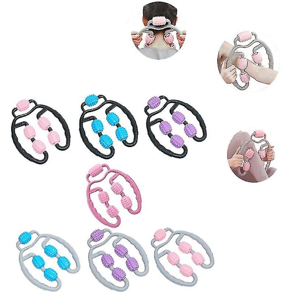 Fitness Foam Shaft Ring Benmassage Eliminerar Muskelavslappning Hjul Vaden Massage Roller Purple Gray