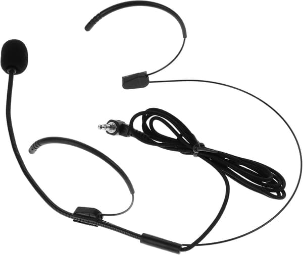 Headsetmikrofon för sång Svart Lätt Trådlös Mikrofonheadset