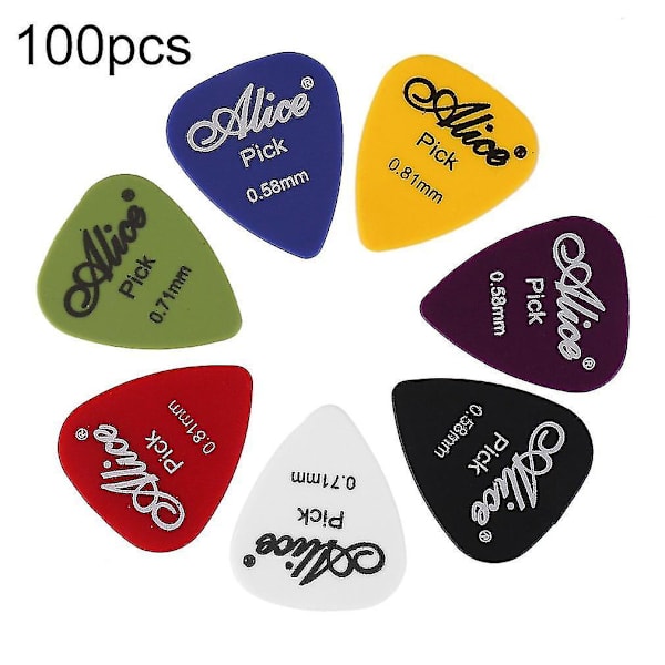 24 st Basgitarr Plektrum Färgglada Tjockleksmix 0,58-0,81 mm