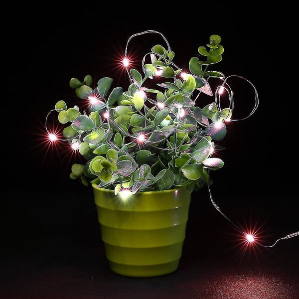 5m 50 LED 3AA Batteri Silver Wire String Fairy Lamp