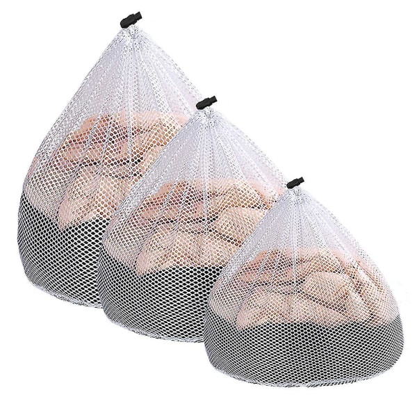 Vaskesekk, Vasknett Vaskesekk Vaskemaskinpose, Mesh Vaskesekk Med Tau
