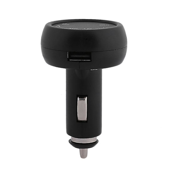 Multifunktionell Bilvoltmeter Termometer USB-laddare
