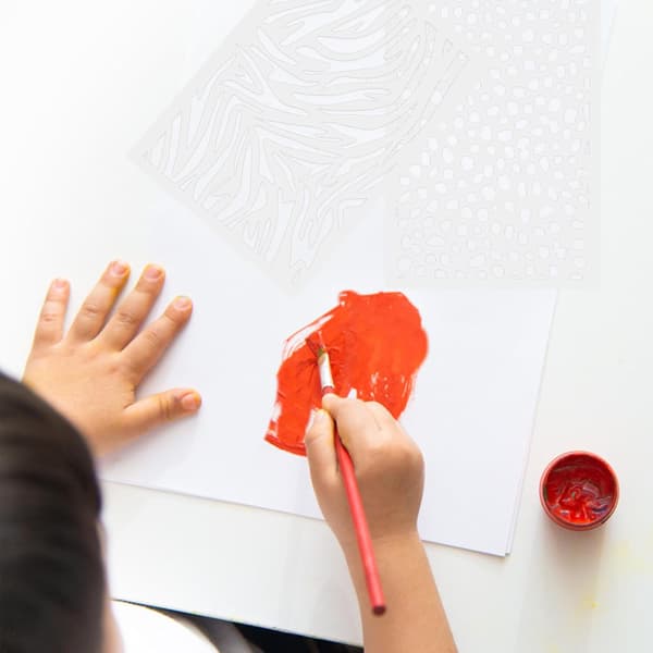 Leopard Prints DIY Stencils Tegnestencils til drenge og piger Genanvendelige vaskbare malerværktøjer