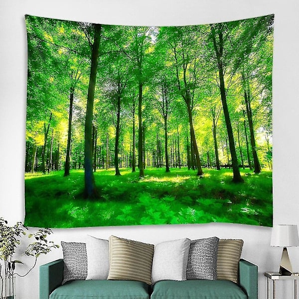 150x150cm Vihreä Metsä Tapetti Seinäkoriste Ripustus Kangas